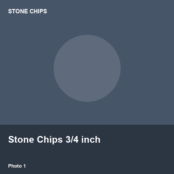 Stone Chips 3/4 inch